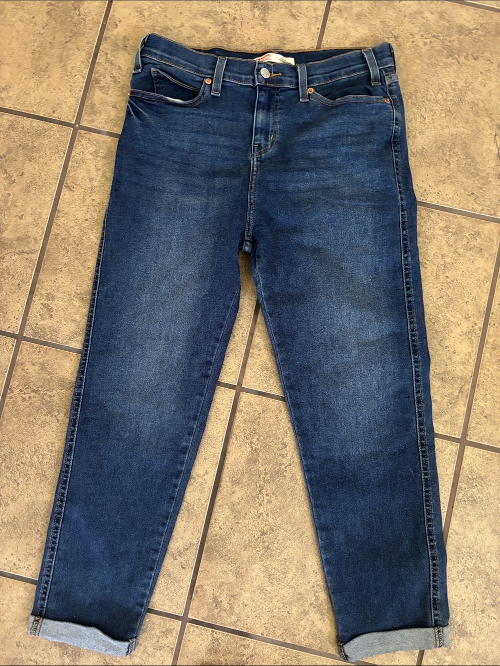 Classic Signature Levi Strauss Heritage Boyfriend Straight Leg Jeans Size 6